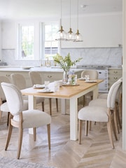 Classic Cream 6 to 10 Seater Extending Dining Table - Image 1 of 7