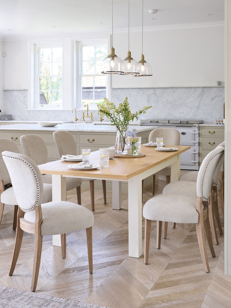 Classic Cream 6 to 10 Seater Extending Dining Table - Image 1 of 7