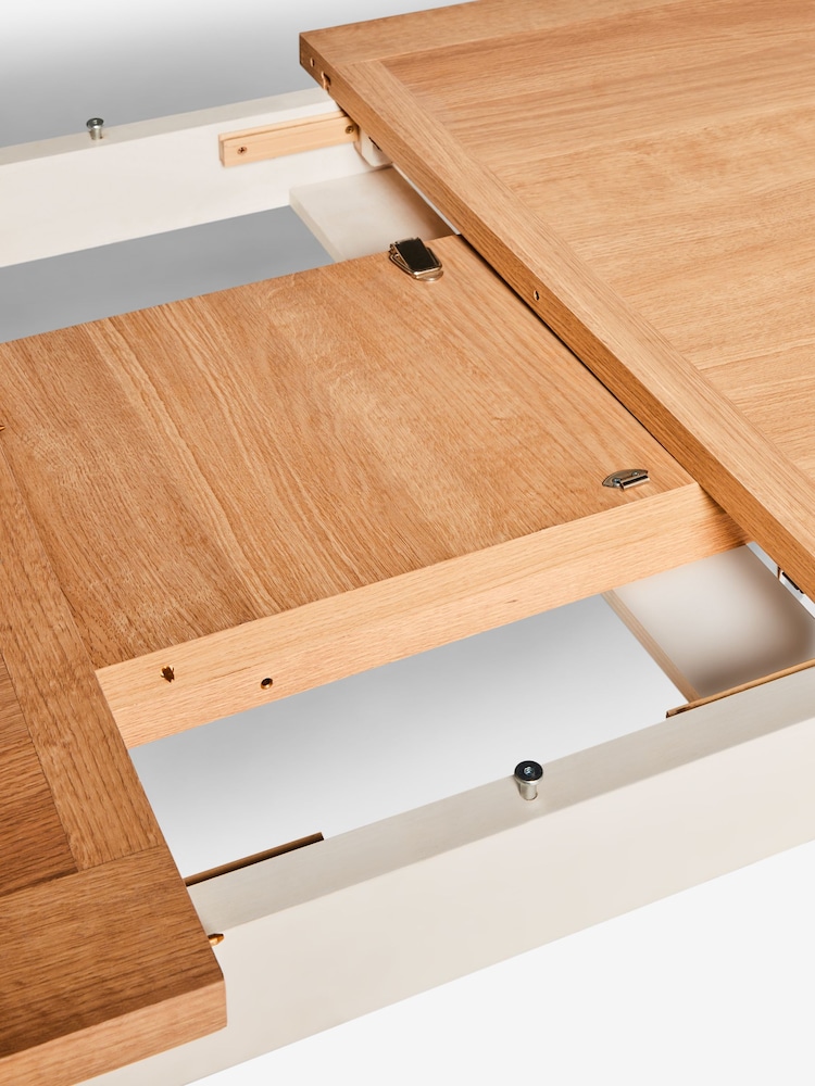 Classic Cream 6 to 10 Seater Extending Dining Table - Image 7 of 7