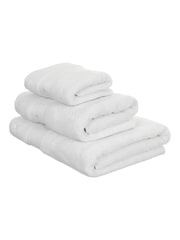 Laura Ashley White Luxury 100% Cotton Embroidered Towel - Image 3 of 5