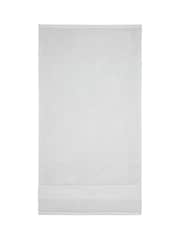 Laura Ashley White Luxury 100% Cotton Embroidered Towel - Image 4 of 5