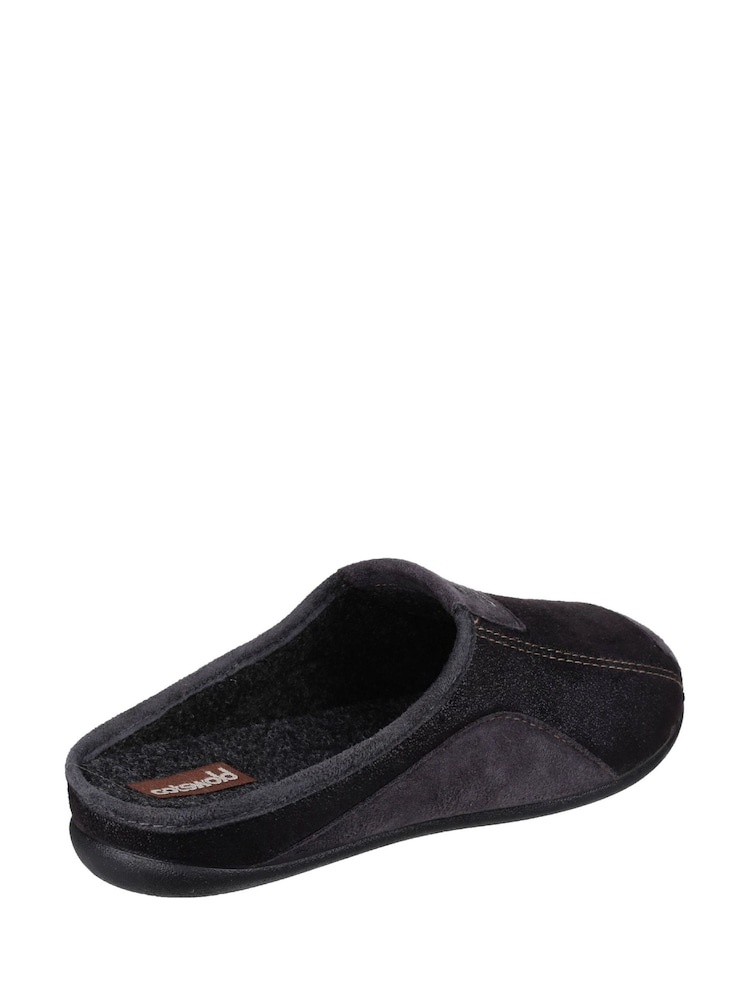 Cotswold Black Westwell Slippers - Image 2 of 5