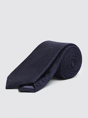 MOSS Navy Blue Floral Swirl Tie - Image 1 of 3