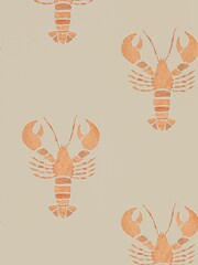 Sanderson Home Orange Cromer Wallpaper 10.05M Wallpaper - Image 1 of 1