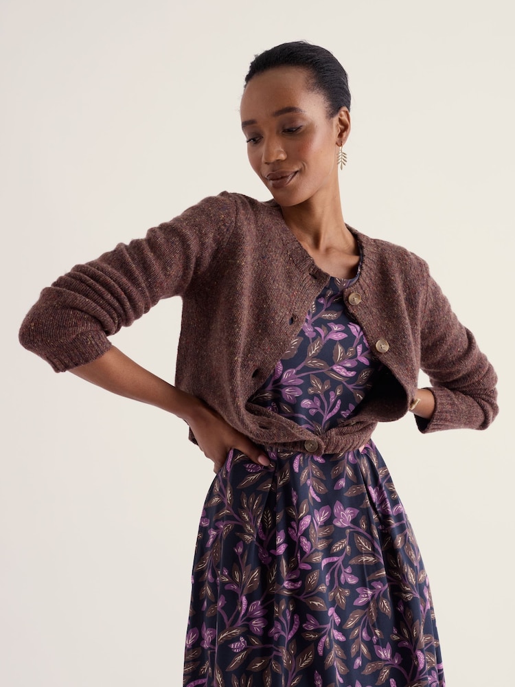Brun - Seasalt Cornwall Dawson Pick Wool Blend Cardigan - Image 2 sur 5