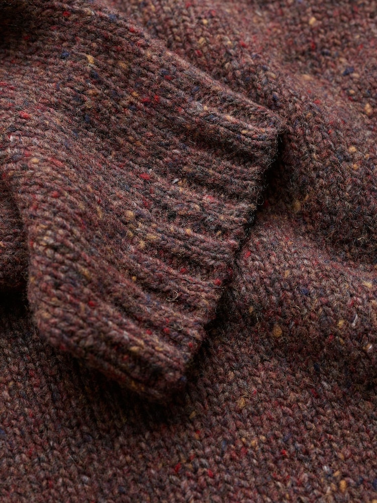 Brun - Seasalt Cornwall Dawson Pick Wool Blend Cardigan - Image 5 sur 5