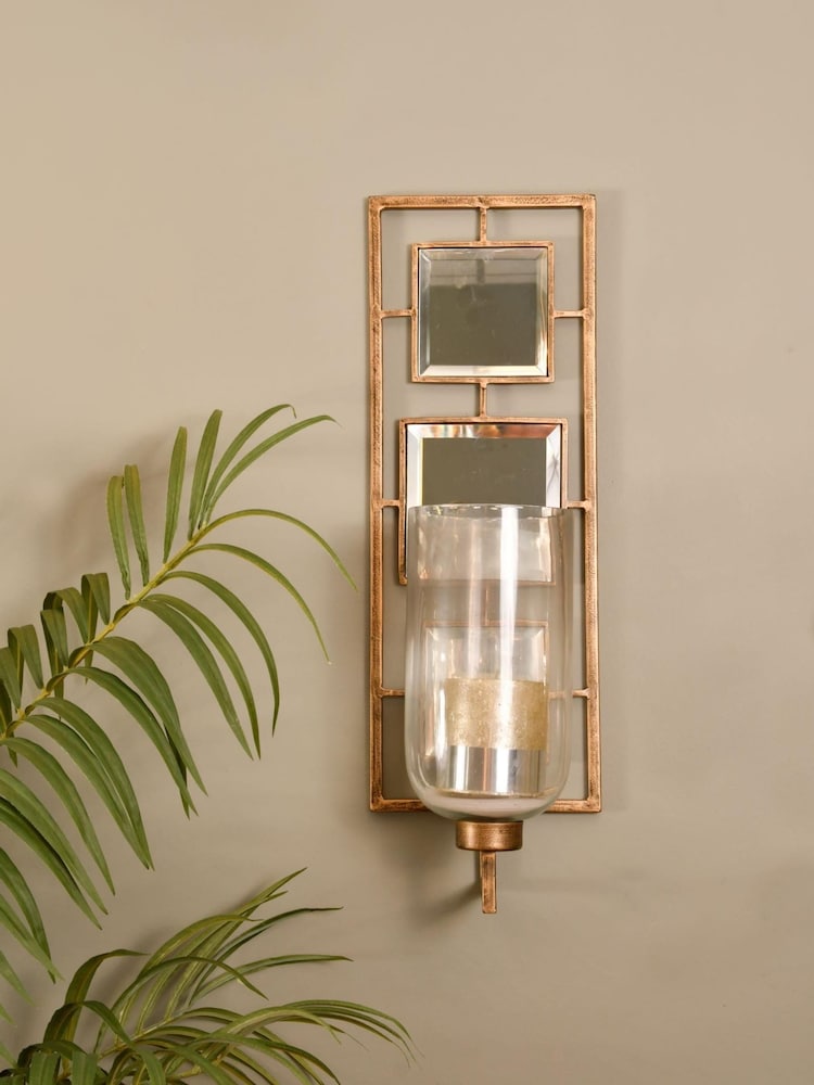 Libra Interiors Gold Occtaine Antique Gold Wall Sconce - Image 1 of 4
