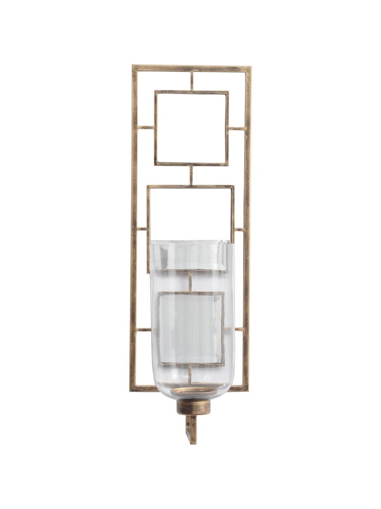Libra Interiors Gold Occtaine Antique Gold Wall Sconce - Image 2 of 4