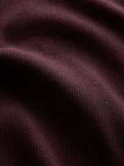 The Set 4 Pack Long Sleeve Ribbed V-Neck T-Shirts Dark Navy/Plum/Pink/White - Image 7 of 7