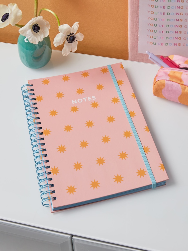 Pink Sorbet A4 Hardback Lined Notebook - Image 1 of 3 Pink Sorbet A4 Hardback Lined Notebook - Image 1 of 3