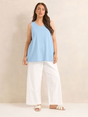 Evans Blue Premium Cotton Vest Top - Image 2 of 6