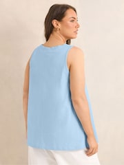 Evans Blue Premium Cotton Vest Top - Image 3 of 6