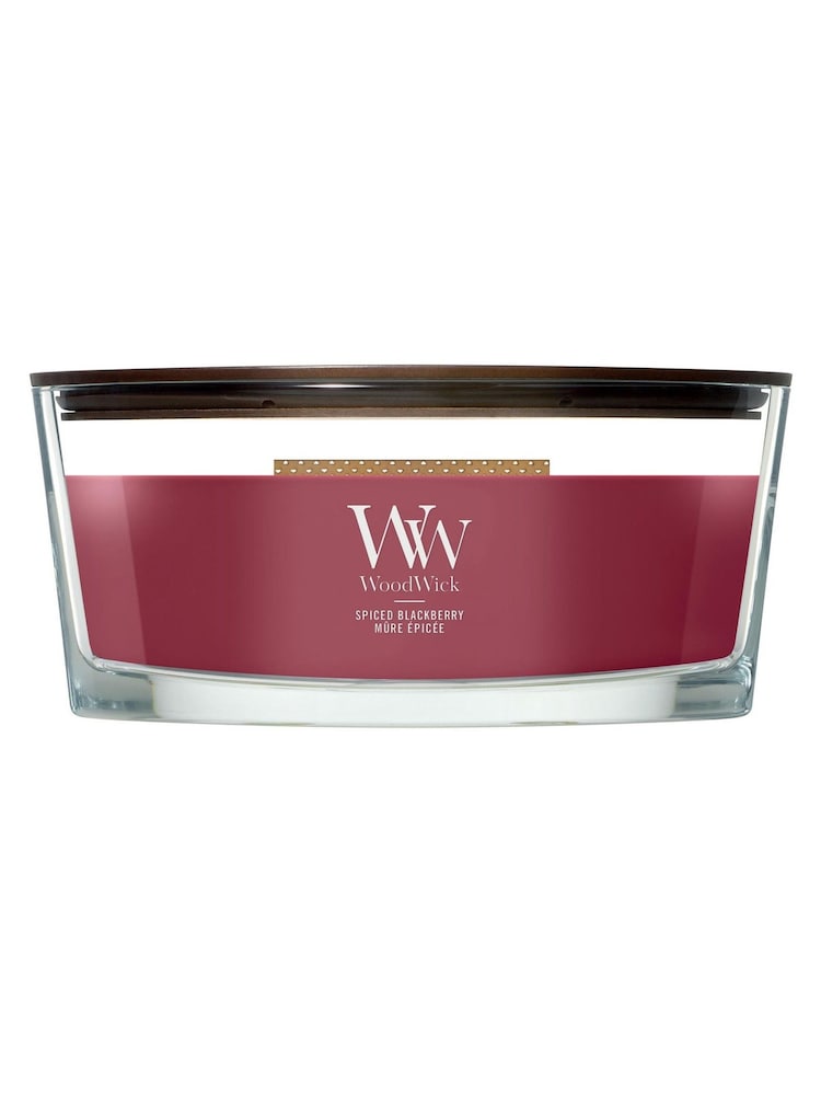 Woodwick Spiced Blackberry Ellipse Candle - Image 1 of 2 Woodwick Spiced Blackberry Ellipse Candle - Image 1 of 2