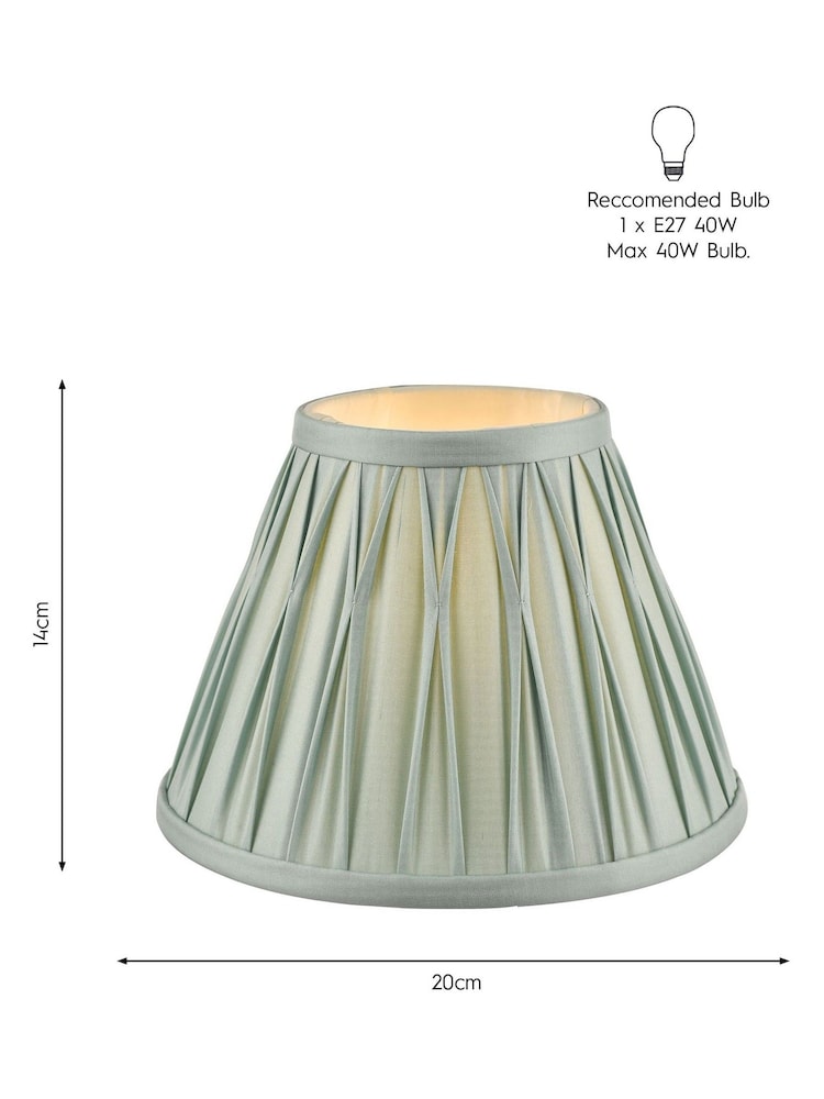 Laura Ashley Blue Fenn Silk Empire Easyfit Lamp Shade - Image 5 of 5