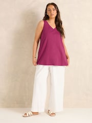 Evans Red Premium Cotton Vest Top - Image 2 of 5