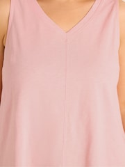 Evans Pink Premium Cotton Vest Top - Image 4 of 5