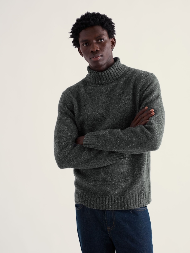 Seasalt Cornwall Grey Trowan Roll Neck Jumper - Image 1 of 5 Seasalt Cornwall Grey Trowan Roll Neck Jumper - Image 1 of 5