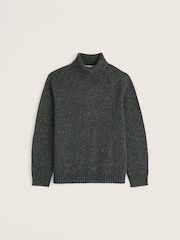 Seasalt Cornwall Grey Trowan Roll Neck Jumper - Image 4 of 5