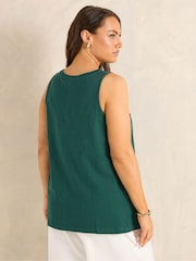 Evans Green Premium Cotton Vest Top - Image 3 of 5