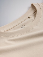 The Set 4 Pack Long Sleeve Skinny Fit Cropped T-Shirts Neutral - Image 6 of 7
