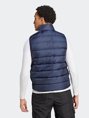 adidas Blue Essentials 3-Stripes Light Down Gilet - Image 2 of 6