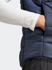 adidas Blue Essentials 3-Stripes Light Down Gilet - Image 5 of 6