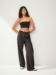 Black Cotton Rich Bandeau Boobtube Tops 2 Pack - Image 4 of 6