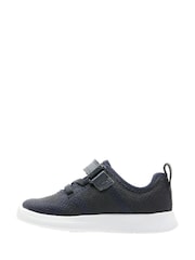 Clarks Navy Blue Multi Fit Ath Flux Trainers - Image 3 of 8