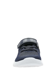 Clarks Navy Blue Multi Fit Ath Flux Trainers - Image 5 of 8