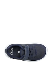 Clarks Navy Blue Multi Fit Ath Flux Trainers - Image 7 of 8