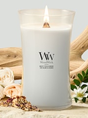 Woodwick Grey Medium Hourglass Candle - Image 1 of 3