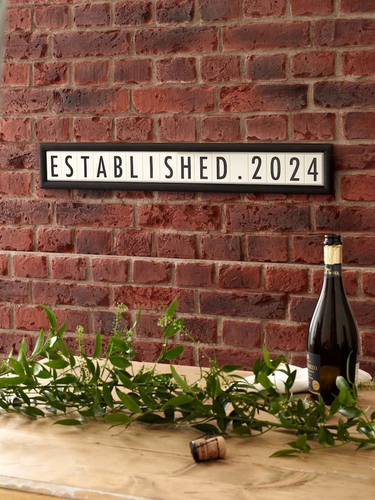 Black Established In 2024 Sign - Image 1 of 1 Black Established In 2024 Sign - Image 1 of 1