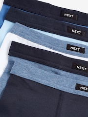 Blue Soft Waistband Trunks 5 Pack (2-16yrs) - Image 3 of 3