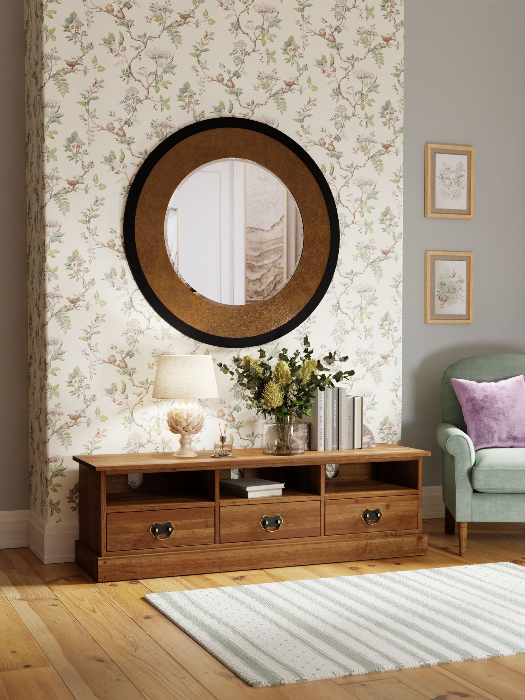 Buy Laura Ashley Honey Gold Garrat 3 Drawer TV Stand from the Next UK  online shop