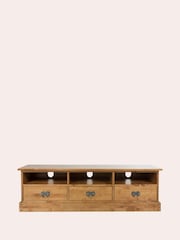 Laura Ashley Honey Gold Garrat 3 Drawer TV Stand - Image 2 of 6