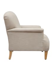 Cotswold Company Natural George Cotton Linen Weave Armchair - Image 4 of 5