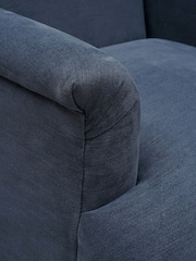 Cotswold Company Indigo George Cotton Linen Weave Armchair - Image 5 of 5