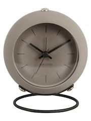 Karlsson Dark Grey Nirvana Globe Alarm Clock - Image 1 of 3