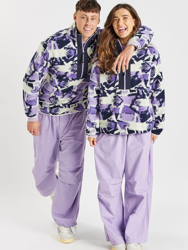 Harper & Lewis Purple Parachute Trousers - Image 6 of 6