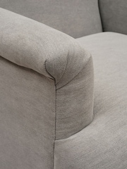 Cotswold Company Mid Grey George Cotton Linen Weave Armchair - Image 5 of 5