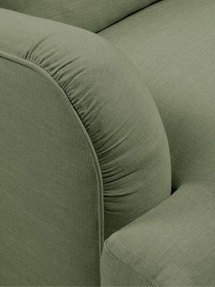 Cotswold Company Forest Green Linen Burton 3 Seater Sofa - Image 4 of 4 Cotswold Company Forest Green Linen Burton 3 Seater Sofa - Image 4 of 4