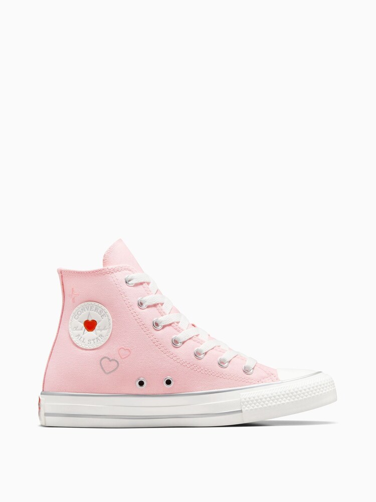 Converse Pink Chuck Taylor All Star Youth Trainers - Image 1 of 1