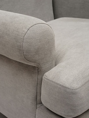 Cotswold Company Mid Grey William Cotton Linen Weave Armchair - Image 5 of 5
