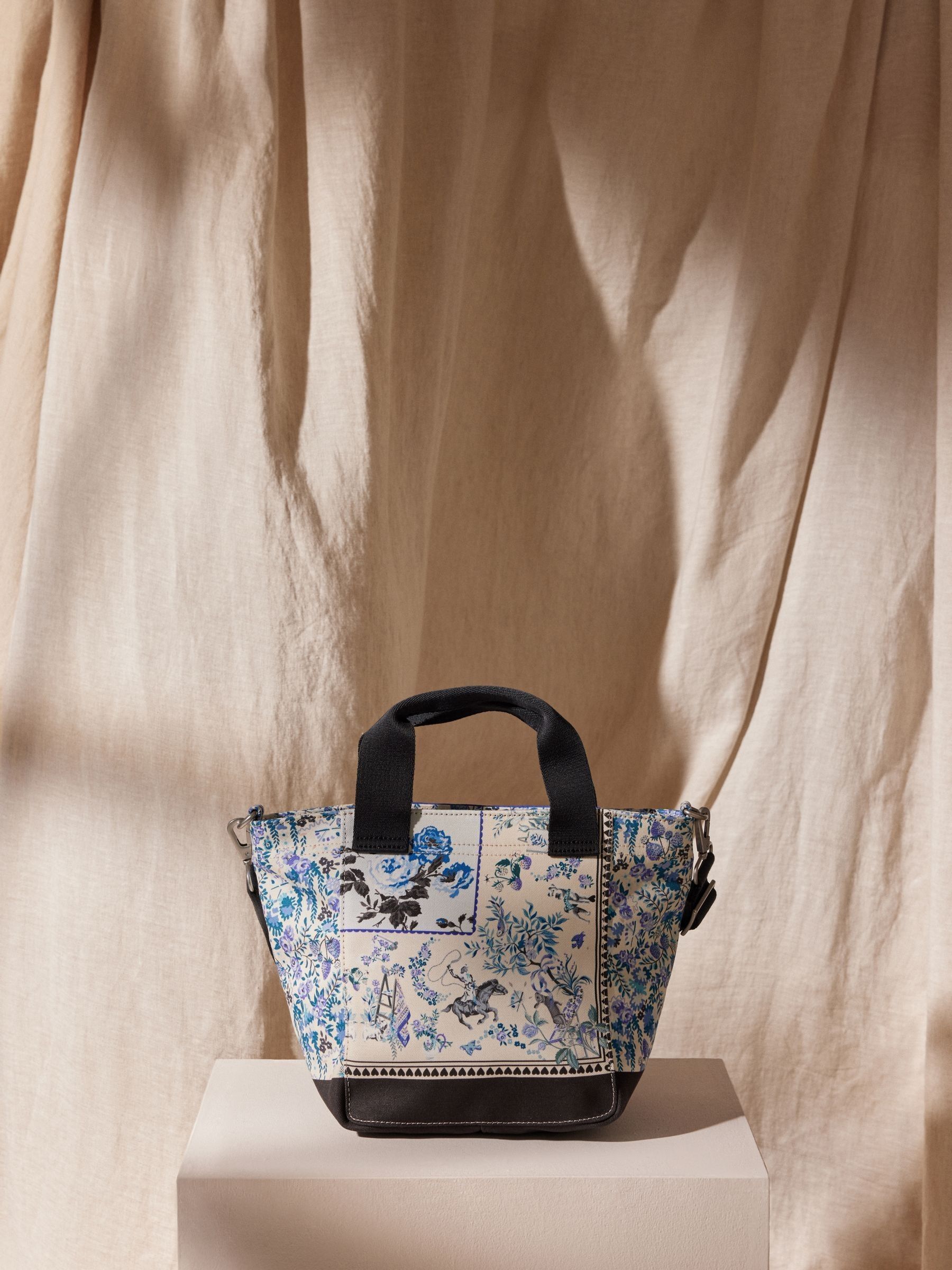 Buy Cath Kidston Blue Strawberry Garden Print Small Bonded Tote Bag from Next Belgium