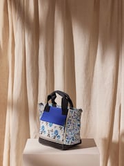 Cath Kidston Blue Strawberry Garden Print Small Bonded Tote Bag - Image 3 of 9