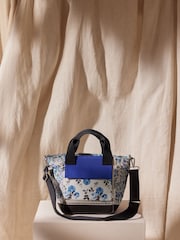 Cath Kidston Blue Strawberry Garden Print Small Bonded Tote Bag - Image 4 of 9