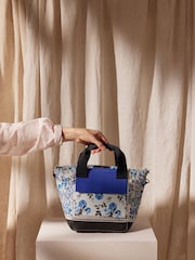 Cath Kidston Blue Strawberry Garden Print Small Bonded Tote Bag - Image 5 of 9