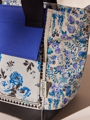 Cath Kidston Blue Strawberry Garden Print Small Bonded Tote Bag - Image 6 of 9