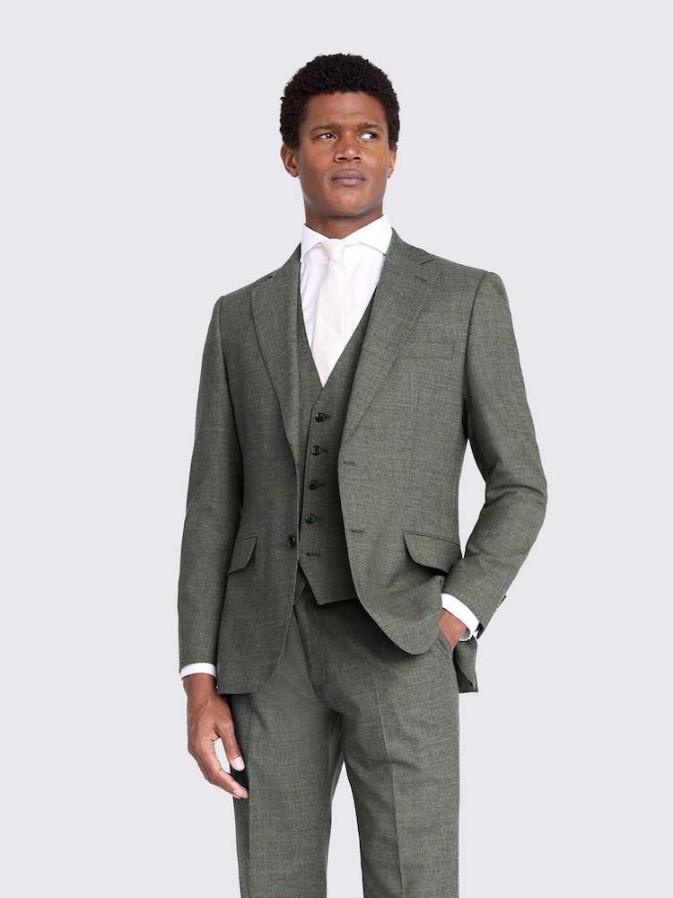 Куртка MOSS Tailored Fit Green Puppytooth Performance - Изображение 1 из 7