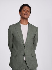 Куртка MOSS Tailored Fit Green Puppytooth Performance - Изображение 3 из 7